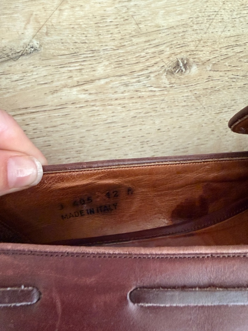 Men's COACH Tassel Loafers in Burgundy Leather - Picture 3 of 5